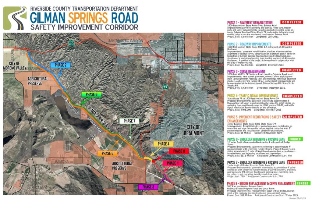 Gilman Springs Road Exhibit Map