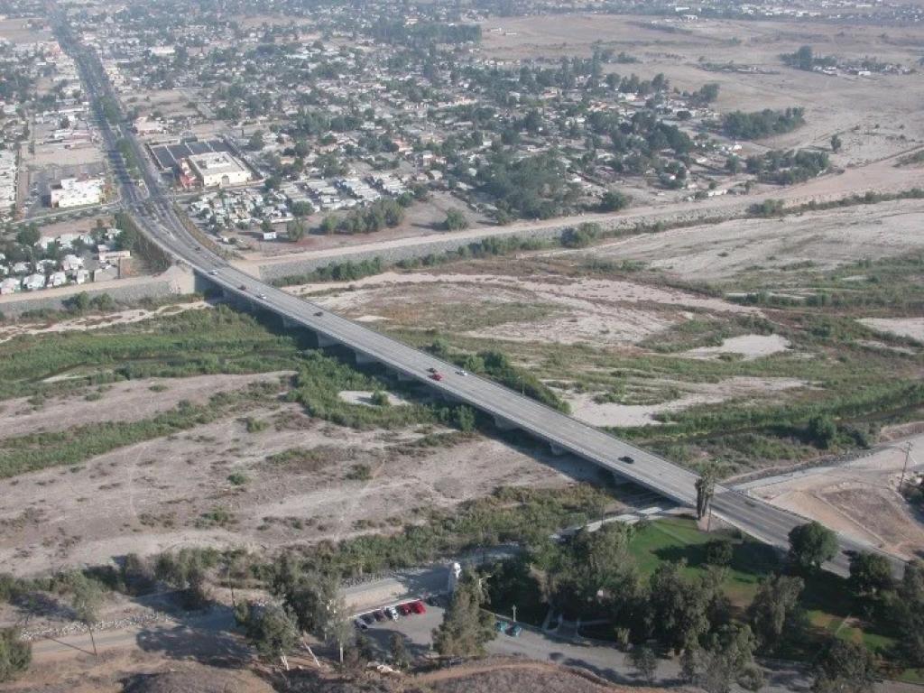 Mission Blvd Bridge Aerial View