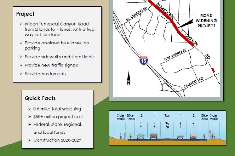 Temescal Canyon Road Widening Project Brochure
