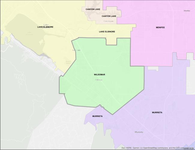 City of Wildomar Sweeping Area
