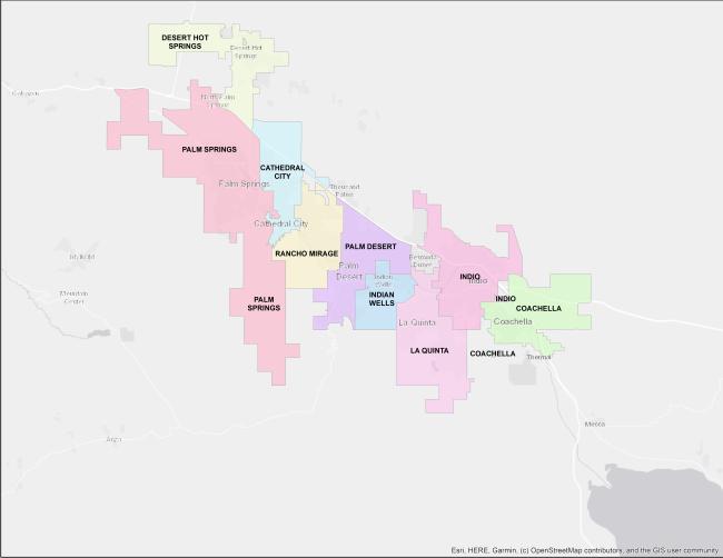 Eastern Riverside County Sweeping Area