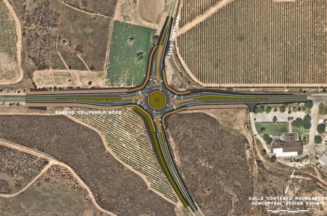 CALLE CONTENTO ROUNDABOUT (conceptual rendering)