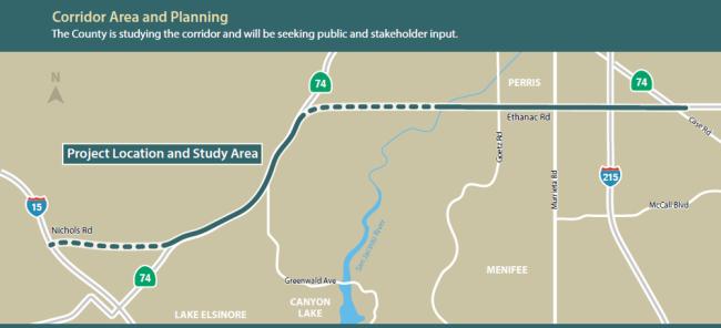 Ethanac study area map