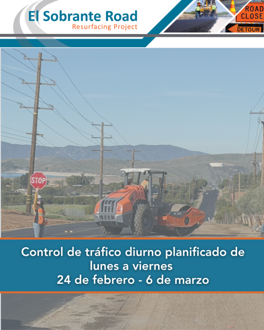 Traffic Alert – El Sobrante Road Spanish Flyer